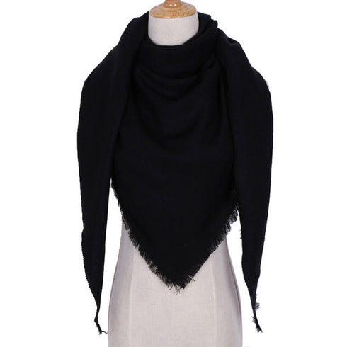 esign Women Triangles Scarf Long Scarves Shawl Autumn Winter - ROUTINE FASHION